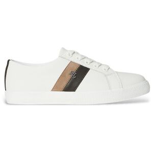 Lauren Ralph Lauren für Damen. 802979187002 Canvas Leder Turnschuhe weiß (35), Wohnung, Schnürsenkel, Lässig Lauren Ralph Lauren für Damen. 802979187002 Canvas Leder Turnschuhe weiß (35), Wohnung, Schnürsenkel, Lässig