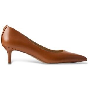 Lauren Ralph Lauren für Damen. 802P09030002 Adrienne Pumps aus braunem Leder (36.5), Beige, 3 bis 5 cm, Keine, Lässig, Klassisch Lauren Ralph Lauren für Damen. 802P09030002 Adrienne Pumps aus braunem Leder (36.5), Beige, 3 bis 5 cm, Keine, Lässig, Klassisch