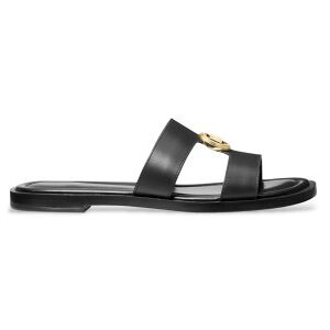 Michael Kors für Damen. 40S6ERFS2L Ledersandalen Sommer schwarz (38), Wohnung, 1 bis 3 cm, Keine, Lässig Michael Kors für Damen. 40S6ERFS2L Ledersandalen Sommer schwarz (38), Wohnung, 1 bis 3 cm, Keine, Lässig