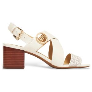 Michael Kors für Damen. 40S4VEMS1B Vera Sandalen aus Leder mit Vanille-Logo (39), Beige, 3 bis 5 cm, Schnalle, Lässig Michael Kors für Damen. 40S4VEMS1B Vera Sandalen aus Leder mit Vanille-Logo (39), Beige, 3 bis 5 cm, Schnalle, Lässig
