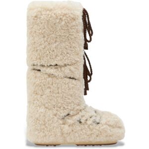 Moon Boot Unisex. 80D1403070 Icon Curly Extra Beige Stiefel (39/41), Wohnung, Schnürsenkel, Lässig Moon Boot Unisex. 80D1403070 Icon Curly Extra Beige Stiefel (39/41), Wohnung, Schnürsenkel, Lässig