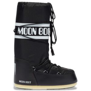 Moon Boot für Damen. 80D1400440 Icon Nylon Stiefel schwarz (45/47), Wohnung, Keine, Lässig, Schnee Moon Boot für Damen. 80D1400440 Icon Nylon Stiefel schwarz (45/47), Wohnung, Keine, Lässig, Schnee