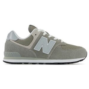 New Balance Unisex für Kinder. GC574V1 Leder Turnschuhe 574 grau (38 W), Wohnung, Schnürsenkel, Lässig, Kinderbekleidung New Balance Unisex für Kinder. GC574V1 Leder Turnschuhe 574 grau (38 W), Wohnung, Schnürsenkel, Lässig, Kinderbekleidung