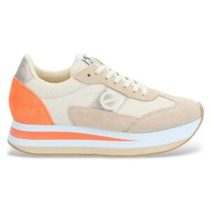 NO NAME für Damen. KNIMSSK Flex Jogger beige Turnschuhe (38), Leder, 1 bis 3 cm, Schnürsenkel, Lässig NO NAME für Damen. KNIMSSK Flex Jogger beige Turnschuhe (38), Leder, 1 bis 3 cm, Schnürsenkel, Lässig