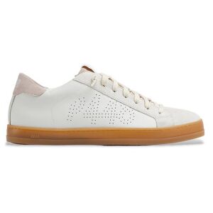 P448 für Damen. S25JOHN2 John Leder Turnschuhe weiß (36), Wohnung, Schnürsenkel, Lässig P448 für Damen. S25JOHN2 John Leder Turnschuhe weiß (36), Wohnung, Schnürsenkel, Lässig