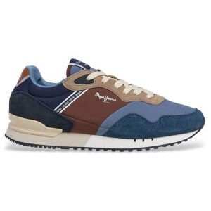 Pepe Jeans für Herren. PMS400030 Turnschuhe London Soft blau (43), Stoff, Wohnung, Schnürsenkel, Lässig Pepe Jeans für Herren. PMS400030 Turnschuhe London Soft blau (43), Stoff, Wohnung, Schnürsenkel, Lässig