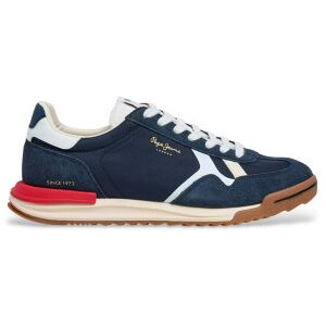 Pepe Jeans für Herren. PMS600026 Marvin Straßenschuhe navy (41), Blau, Stoff, Wohnung, Schnürsenkel, Lässig Pepe Jeans für Herren. PMS600026 Marvin Straßenschuhe navy (41), Blau, Stoff, Wohnung, Schnürsenkel, Lässig