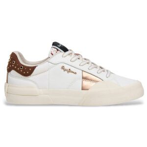 Pepe Jeans für Damen. PLS300013 Milanix Turnschuhe weiß (40), Wohnung, Schnürsenkel, Lässig Pepe Jeans für Damen. PLS300013 Milanix Turnschuhe weiß (40), Wohnung, Schnürsenkel, Lässig
