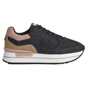 Pepe Jeans für Damen. PLS31514 Turnschuhe Rusper Minimal schwarz (40), 3 bis 5 cm, Schnürsenkel, Lässig Pepe Jeans für Damen. PLS31514 Turnschuhe Rusper Minimal schwarz (40), 3 bis 5 cm, Schnürsenkel, Lässig