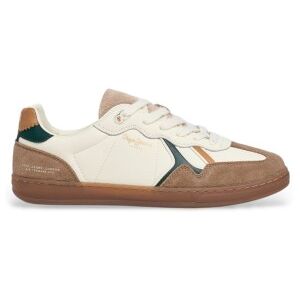 Pepe Jeans für Herren. PMS000033 Leder Turnschuhe Ball Campus off-white (45), Weiß, Wohnung, Schnürsenkel, Lässig Pepe Jeans für Herren. PMS000033 Leder Turnschuhe Ball Campus off-white (45), Weiß, Wohnung, Schnürsenkel, Lässig