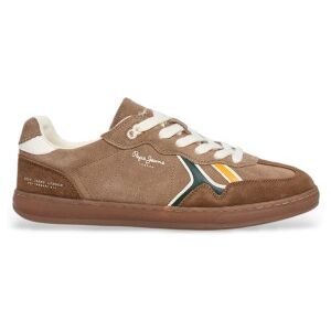 Pepe Jeans für Herren. PMS000035 Ball Combi Leder Turnschuhe braun (43), Wohnung, Schnürsenkel, Lässig Pepe Jeans für Herren. PMS000035 Ball Combi Leder Turnschuhe braun (43), Wohnung, Schnürsenkel, Lässig