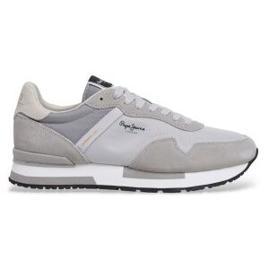 Pepe Jeans für Herren. PMS400037 Hailon Basic Leder Turnschuhe grau (43), Wohnung, Schnürsenkel, Lässig Pepe Jeans für Herren. PMS400037 Hailon Basic Leder Turnschuhe grau (43), Wohnung, Schnürsenkel, Lässig