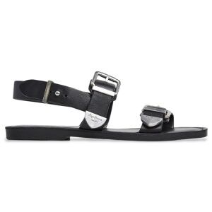 Pepe Jeans für Damen. PLS90699 Kat Double Ledersandalen schwarz (39), Wohnung, Wildleder, Schnalle, Lässig Pepe Jeans für Damen. PLS90699 Kat Double Ledersandalen schwarz (39), Wohnung, Wildleder, Schnalle, Lässig