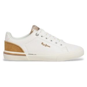 Pepe Jeans für Damen. PLS300009 Turnschuhe Kenton Campus off-white (39), Weiß, Wohnung, Schnürsenkel, Lässig Pepe Jeans für Damen. PLS300009 Turnschuhe Kenton Campus off-white (39), Weiß, Wohnung, Schnürsenkel, Lässig