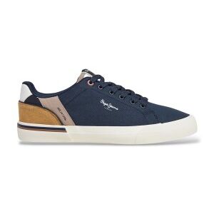 Pepe Jeans für Herren. PMS300013 Turnschuhe Kenton navy (40), Stoff, Wohnung, Schnürsenkel, Lässig, Marine Pepe Jeans für Herren. PMS300013 Turnschuhe Kenton navy (40), Stoff, Wohnung, Schnürsenkel, Lässig, Marine