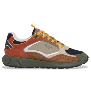 Pepe Jeans für Herren. PMS600002 Leder Turnschuhe Marlon Sports braun (43), Wohnung, Schnürsenkel, Lässig Pepe Jeans für Herren. PMS600002 Leder Turnschuhe Marlon Sports braun (43), Wohnung, Schnürsenkel, Lässig