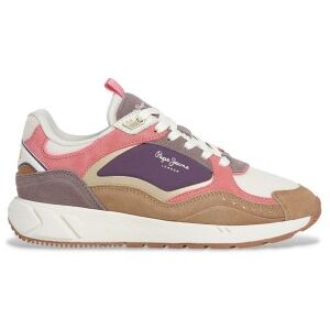 Pepe Jeans für Damen. PLS600011 Turnschuhe Marlon Sports mehrfarbig (38), Leder, Wohnung, Schnürsenkel, Lässig Pepe Jeans für Damen. PLS600011 Turnschuhe Marlon Sports mehrfarbig (38), Leder, Wohnung, Schnürsenkel, Lässig