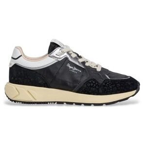 Pepe Jeans für Damen. PLS600049 Marlon Wildleder Sneakers schwarz (40), Wohnung, Schnürsenkel, Lässig Pepe Jeans für Damen. PLS600049 Marlon Wildleder Sneakers schwarz (40), Wohnung, Schnürsenkel, Lässig