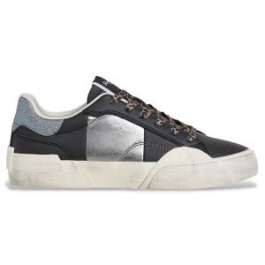 Pepe Jeans für Damen. PLS300004 Milan Night Leder Sneakers schwarz (38), Wohnung, Schnürsenkel, Lässig Pepe Jeans für Damen. PLS300004 Milan Night Leder Sneakers schwarz (38), Wohnung, Schnürsenkel, Lässig