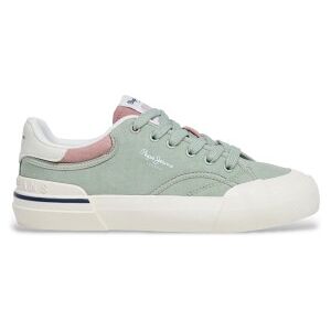 Pepe Jeans für Damen. PLS300017 Sneaker Taylor Basic grün (41), Stoff, Wohnung, Schnürsenkel, Lässig Pepe Jeans für Damen. PLS300017 Sneaker Taylor Basic grün (41), Stoff, Wohnung, Schnürsenkel, Lässig