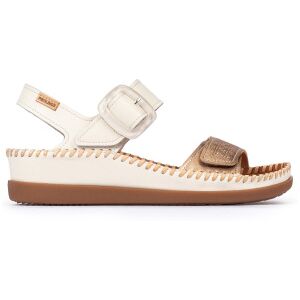 Pikolinos für Damen. W8K-0555C1 Ledersandalen aus cremefarbenem Cadaques-Leder (36), Weiß, 3 bis 5 cm, Schnalle, Lässig Pikolinos für Damen. W8K-0555C1 Ledersandalen aus cremefarbenem Cadaques-Leder (36), Weiß, 3 bis 5 cm, Schnalle, Lässig