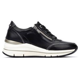 Pikolinos für Damen. W2C-6602C1 Leder Sneakers Girona schwarz (37), 5 bis 8 cm, Reißverschluss, Lässig Pikolinos für Damen. W2C-6602C1 Leder Sneakers Girona schwarz (37), 5 bis 8 cm, Reißverschluss, Lässig