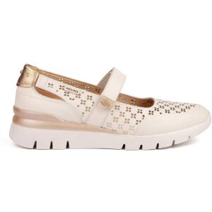 Pikolinos für Damen. W4R-6774C1 Off-White Cantabria Ballettpumps aus Leder (36), Beige, 1 bis 3 cm, Klettverschluss, Lässig Pikolinos für Damen. W4R-6774C1 Off-White Cantabria Ballettpumps aus Leder (36), Beige, 1 bis 3 cm, Klettverschluss, Lässig