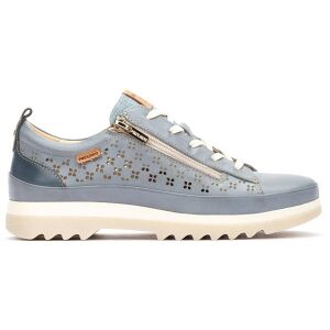 Pikolinos für Damen. W3W-6841C1 Blaue Leder-Turnschuhe von Vigo (37), 3 bis 5 cm, Schnürsenkel, Reißverschluss, Lässig Pikolinos für Damen. W3W-6841C1 Blaue Leder-Turnschuhe von Vigo (37), 3 bis 5 cm, Schnürsenkel, Reißverschluss, Lässig