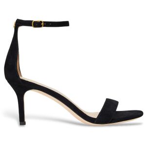 Lauren Ralph Lauren für Damen. 802959175001 Allie Leder-Sandalen mit Absatz schwarz (36), 5 bis 8 cm, Schnalle, Lässig, Party Lauren Ralph Lauren für Damen. 802959175001 Allie Leder-Sandalen mit Absatz schwarz (36), 5 bis 8 cm, Schnalle, Lässig, Party