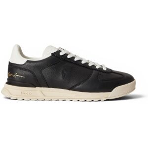 Polo Ralph Lauren für Herren. 809P13089002 Varick Ledersneaker schwarz (41), Wohnung, Schnürsenkel, Lässig Polo Ralph Lauren für Herren. 809P13089002 Varick Ledersneaker schwarz (41), Wohnung, Schnürsenkel, Lässig