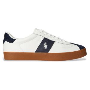 Polo Ralph Lauren für Herren. 816974111003 Court Vulc Lederschuhe weiß (45), Wohnung, Schnürsenkel, Lässig Polo Ralph Lauren für Herren. 816974111003 Court Vulc Lederschuhe weiß (45), Wohnung, Schnürsenkel, Lässig