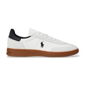 Polo Ralph Lauren für Herren. 809961181001 Bedford Turnschuhe aus weißem Wildleder und Leder (48), Wohnung, Schnürsenkel, Lässig Polo Ralph Lauren für Herren. 809961181001 Bedford Turnschuhe aus weißem Wildleder und Leder (48), Wohnung, Schnürsenkel, Lässig