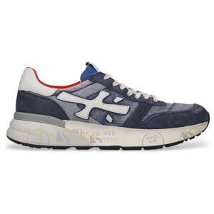 Premiata für Herren. MICK Mick Lederschuhe blau (40), Wohnung, Schnürsenkel, Lässig Premiata für Herren. MICK Mick Lederschuhe blau (40), Wohnung, Schnürsenkel, Lässig
