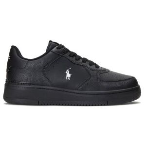 Polo Ralph Lauren für Herren. 809891791002 Masters Coury Leder Turnschuhe schwarz (40), Wohnung, Schnürsenkel, Lässig Polo Ralph Lauren für Herren. 809891791002 Masters Coury Leder Turnschuhe schwarz (40), Wohnung, Schnürsenkel, Lässig