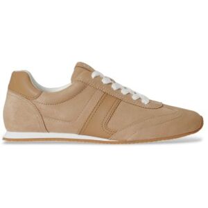 Lauren Ralph Lauren für Damen. 802P15837001 Dani Turnschuhe aus Wildleder und beigem Leder (36), Wohnung, Schnürsenkel, Lässig Lauren Ralph Lauren für Damen. 802P15837001 Dani Turnschuhe aus Wildleder und beigem Leder (36), Wohnung, Schnürsenkel, Lässig