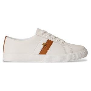 Lauren Ralph Lauren für Damen. 802925365011 Leder Turnschuhe Janson II weiß (38), Wohnung, Schnürsenkel, Lässig Lauren Ralph Lauren für Damen. 802925365011 Leder Turnschuhe Janson II weiß (38), Wohnung, Schnürsenkel, Lässig