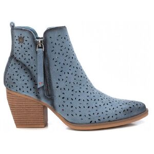 Refresh für Damen. 17251901-JEANS Lederstiefelette 172519 blau (38), 5 bis 8 cm, Reißverschluss, Lässig Refresh für Damen. 17251901-JEANS Lederstiefelette 172519 blau (38), 5 bis 8 cm, Reißverschluss, Lässig