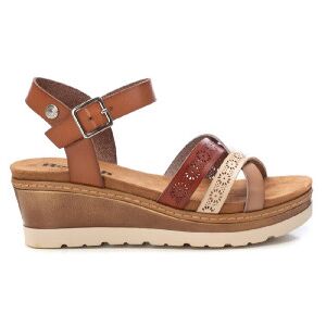 Refresh für Damen. 17268201-CAMEL Sandalen 172682 braun (40), 5 bis 8 cm, Schnalle, Lässig Refresh für Damen. 17268201-CAMEL Sandalen 172682 braun (40), 5 bis 8 cm, Schnalle, Lässig