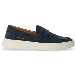 Replay für Herren. RZ8H0002L Leder-Mokassins Brice Tonal Navy (44), Wohnung, Keine, Lässig, Klassisch, Marine Replay für Herren. RZ8H0002L Leder-Mokassins Brice Tonal Navy (44), Wohnung, Keine, Lässig, Klassisch, Marine