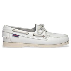 Sebago für Damen. 7000530 Portland Leder-Slipper weiß (39), Wohnung, Schnürsenkel, Lässig Sebago für Damen. 7000530 Portland Leder-Slipper weiß (39), Wohnung, Schnürsenkel, Lässig