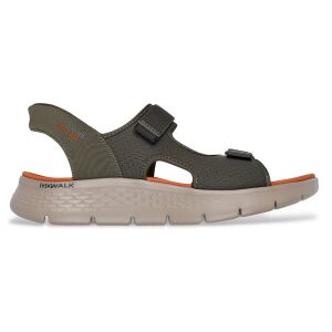 Skechers für Herren. 229210 Pantoletten Go Wlak Flex SD Easy Entry TR olivgrün Sandalen (45), Wohnung, Klettverschluss, Lässig Skechers für Herren. 229210 Pantoletten Go Wlak Flex SD Easy Entry TR olivgrün Sandalen (45), Wohnung, Klettverschluss, Lässig