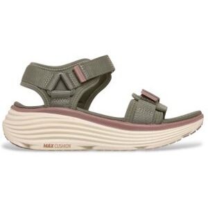 Skechers für Damen. 141755 Viertelriemen-Sandalen aus Gurtband grün (40), 3 bis 5 cm, Klettverschluss, Lässig Skechers für Damen. 141755 Viertelriemen-Sandalen aus Gurtband grün (40), 3 bis 5 cm, Klettverschluss, Lässig