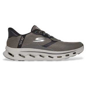 Skechers für Herren. 216660 Pantoletten Go Walk Glide Step 2.0 Zac dunkel taupe Hausschuhe (42), Wohnung, Schnürsenkel, Lässig, Sportlich, M Skechers für Herren. 216660 Pantoletten Go Walk Glide Step 2.0 Zac dunkel taupe Hausschuhe (42), Wohnung, Schnürsenkel, Lässig, Sportlich, M