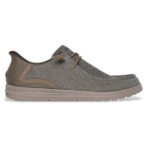 Skechers für Herren. 210959 Pantoletten Relaxed Fit Hausschuhe Melson Coronado grau (42), Wohnung, Schnürsenkel, Lässig Skechers für Herren. 210959 Pantoletten Relaxed Fit Hausschuhe Melson Coronado grau (42), Wohnung, Schnürsenkel, Lässig