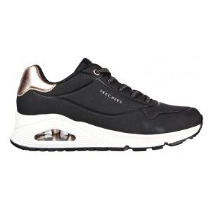 Skechers für Damen. 155196 Turnschuhe Uno schwarz (36), Stoff, Wohnung, Schnürsenkel, Lässig Skechers für Damen. 155196 Turnschuhe Uno schwarz (36), Stoff, Wohnung, Schnürsenkel, Lässig