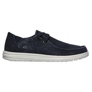 Skechers für Herren. 66387 Melson Raymon blaue Schuhe (40), Stoff, Wohnung, Schnürsenkel, Lässig Skechers für Herren. 66387 Melson Raymon blaue Schuhe (40), Stoff, Wohnung, Schnürsenkel, Lässig