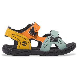 Timberland Unisex für Kinder. TB0A6B45EBB1 Adventure Seeker Ledersandalen mit Fersenriemen mehrfarbig (35), Wohnung, Klettverschluss, Lässig Timberland Unisex für Kinder. TB0A6B45EBB1 Adventure Seeker Ledersandalen mit Fersenriemen mehrfarbig (35), Wohnung, Klettverschluss, Lässig