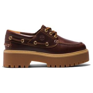 Timberland für Damen. TB0A2QDMD571 Stone Street Bootsschuhe aus braunem Leder (38.5 W), 3 bis 5 cm, Schnürsenkel, Lässig Timberland für Damen. TB0A2QDMD571 Stone Street Bootsschuhe aus braunem Leder (38.5 W), 3 bis 5 cm, Schnürsenkel, Lässig