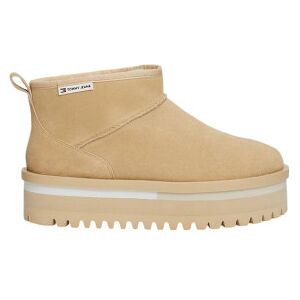 Tommy Jeans für Damen. EN0EN02599 Lederstiefelette mit warmem beigem Futter (36), 3 bis 5 cm, Keine, Lässig Tommy Jeans für Damen. EN0EN02599 Lederstiefelette mit warmem beigem Futter (36), 3 bis 5 cm, Keine, Lässig