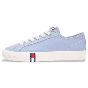 Tommy Jeans für Damen. EN0EN02956 Archiv-Canvas-Turnschuhe mit blauem Logo (38), Wohnung, Schnürsenkel, Lässig Tommy Jeans für Damen. EN0EN02956 Archiv-Canvas-Turnschuhe mit blauem Logo (38), Wohnung, Schnürsenkel, Lässig